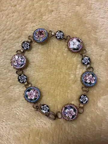 빈티지 마이크로 모자이크 팔찌