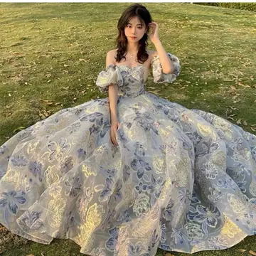 웨딩 롱 드레스