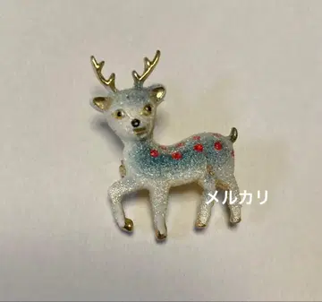 브로치 빈티지 앤티크 루돌프 사슴 크리스마스 프랑스