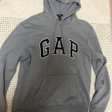 GAP 그레이 후드 부착 후드티