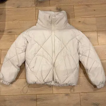 다운 자켓 화이트 miette