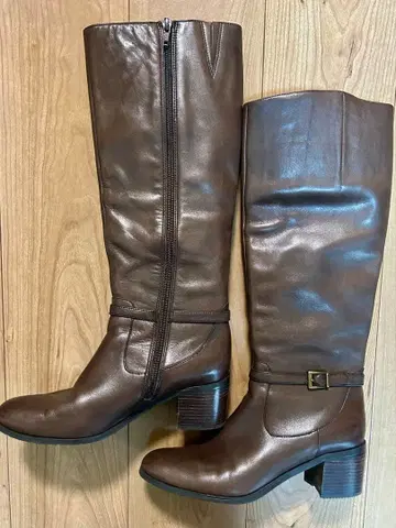 롱 부츠 다크 브라운 24.5cm