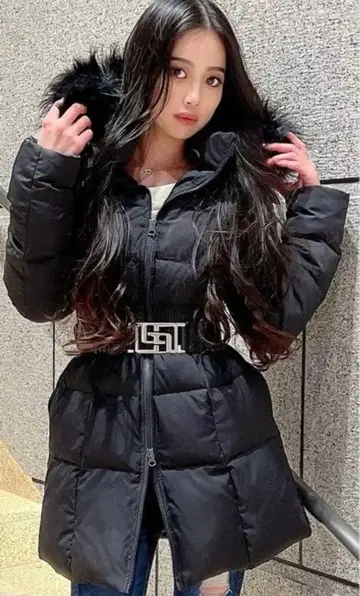 GYDA 2022 LONG 다운 자켓 벨트 없음