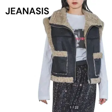 JEANASIS 리버서블 무스탕 베스트 새상품