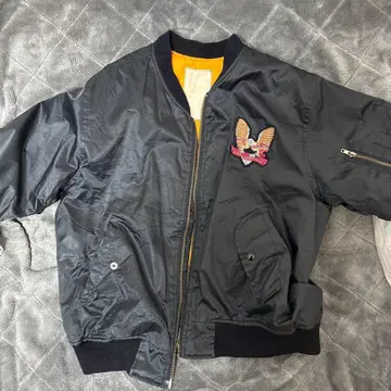 RIDE AMERICAN 자수 자켓 블랙