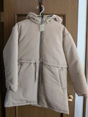 [미사용 새상품] MELROSE 후드 부착 베이지 코트