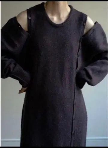 little suzie 버튼 니트 원피스