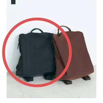 나일론 백팩 블랙