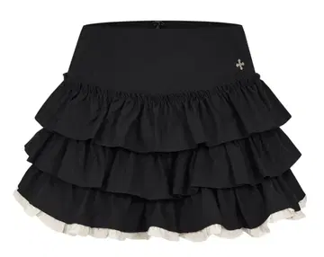 andwang Charm frill culotte mini skirt
