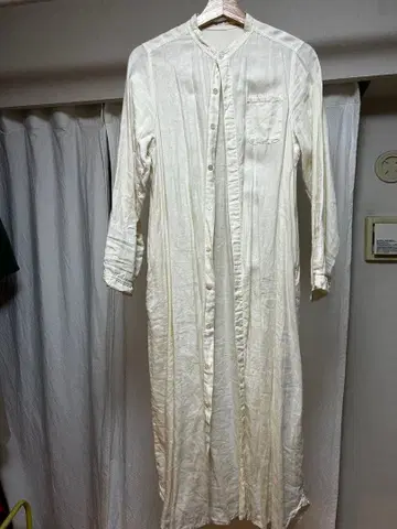 nest Robe 린넨 긴팔 셔츠 원피스