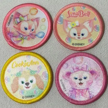 와펜 4개 세트 디즈니씨 컬러풀 해피니스 20주년