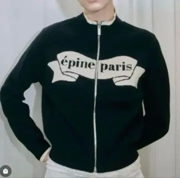 epine paris ribbon zip knit black 블랙