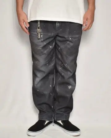 구제 의류 US 아스 오리지널 이지 팬츠 더블니 레미 리프