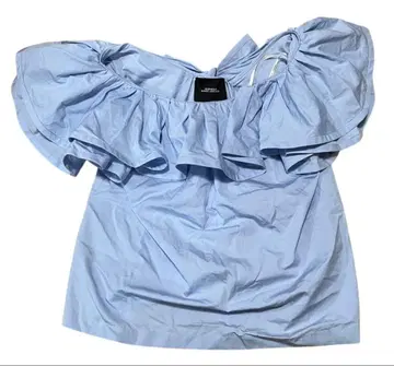 RUNWAY MARC JACOBS 프릴 라이트 블루 셔츠 블라우스