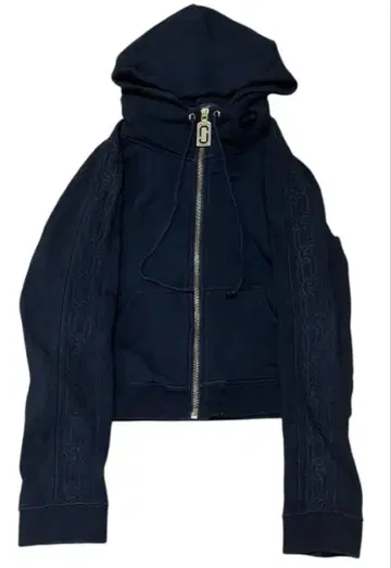 MARC JACOBS 체인 라인 블랙 집업 후디