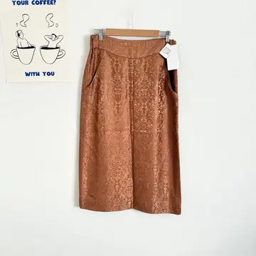 니토카 타이트 스커트 롱 기장 새상품 자카드 직물 레이온 혼방