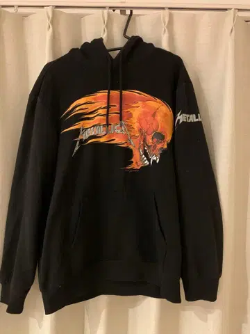 Metallica 그래픽 후드티 M 블랙