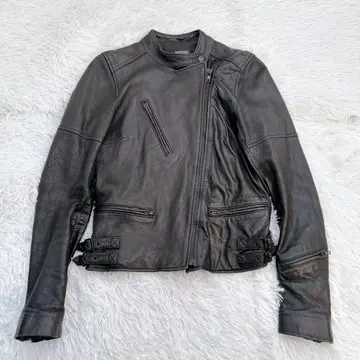 양가죽 [ moussy ] 천연 가죽 라이더 자켓 블랙 사이즈 1 블랙