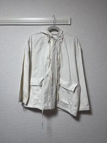 Sea Room lynn 후드 부착 화이트 자켓
