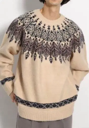 [ niko and - ] 레트로풍 노르딕 니트 풀오버