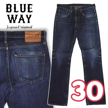 블루 웨이 BLUE WAY 빈티지 스트레이트 데님 팬츠