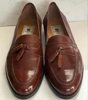 ungaro 남성용 브라운 가죽 로퍼