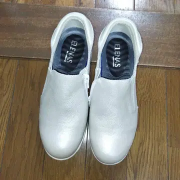 ELENAS 화이트 가죽 스니커즈