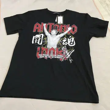 남성용 반팔 포토 프린트 T셔츠 안토니오 이노키