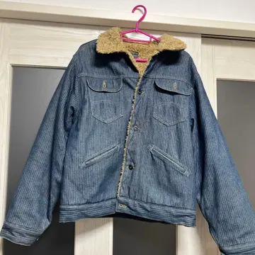 데님 자켓 보아 옷깃