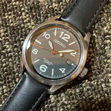 SEIKO 세이코 메카니컬 밀리터리 블랙 다이얼 자동 와인딩 중고품