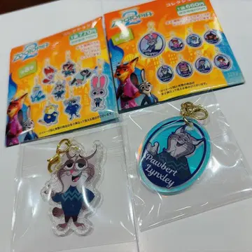 주토피아 참 컬렉션 A B 파우버트 세트