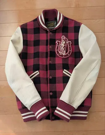 Cult 75 바시티 자켓 빨검 체크