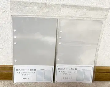 카미오 재팬 어른의 씰 수납 클리어 씰 시트 리필 2세트