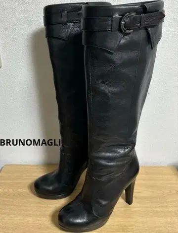 세일 중! BRUNOMAGLI 이탈리아제 롱 부츠 블랙 부츠