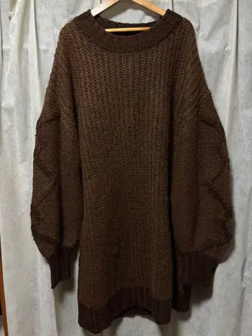 오버 사이즈 니트 원피스