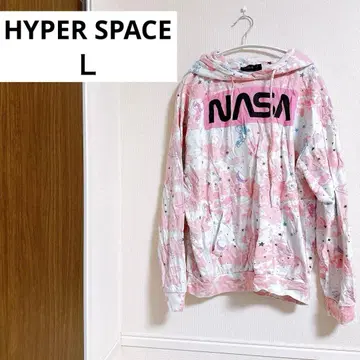 HYPER SPACE NASA 로고 후드티 L
