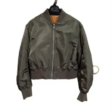 Mila owen MA-1 카키 블루종 점퍼 숏 기장