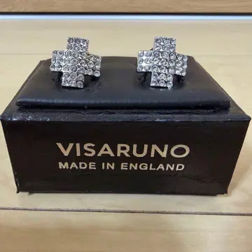 VISARUNO 크로스 디자인 커프 링크스 라펠 핀셋