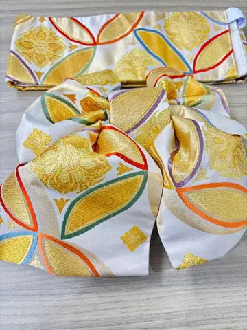 후쿠로 오비 하쿠슈엔 후리소데용 변형 매듭 제작 오비