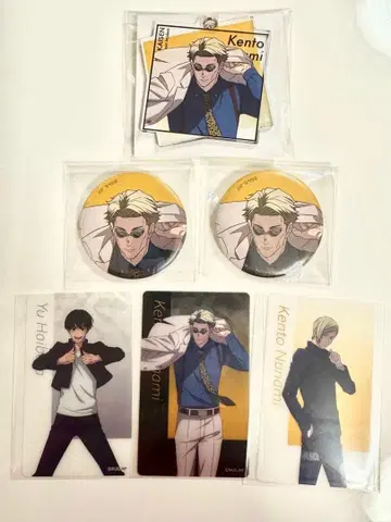 애니메이션 주술회전전 나나미 켄토 캔뱃지 클리어 카드 아크릴 키링