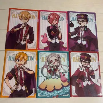 지박소년 하나코 군 훼미리마트 한정판 클리어 파일 6장 세트