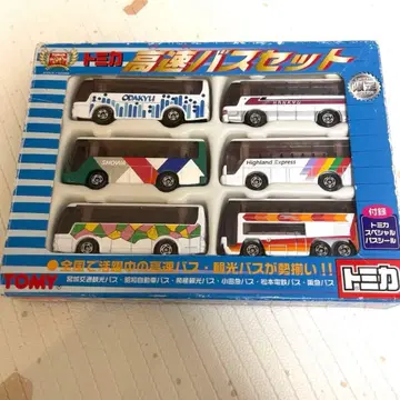 토미카 고속버스 세트 6대 세트