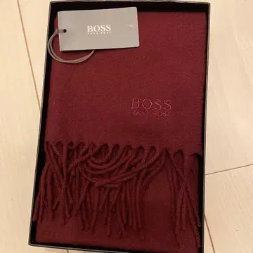 BOSS 보르도 울 머플러