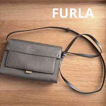 FURLA 훌라 지갑 숄더 백 그레이 가죽