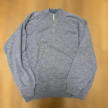 이탈리아제 울/캐시미어 니트 하프 지퍼