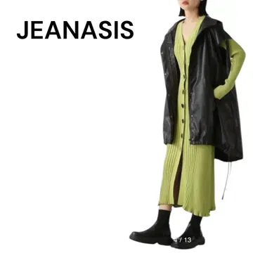 JEANASIS 몬스터 베스트 가죽 블랙 F