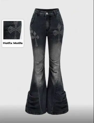 다크 그레이 부츠컷 데님