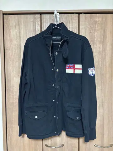 빔즈 유니언 잭 맨투맨 블루종