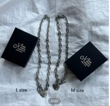 [ 최저가 ] kaoyorinakami 목걸이 실버 M 사이즈 43cm