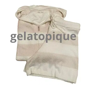 gelatopique 룸웨어 세트 베이지&화이트 FREESIZE